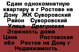 Сдам однокомнатную квартиру в г.Ростове-на-Дону, ЖК Суворовский › Район ­ Суворовский › Улица ­ Драгунская › Этажность дома ­ 14 › Цена ­ 8 000 - Ростовская обл., Ростов-на-Дону г. Недвижимость » Квартиры аренда   . Ростовская обл.,Ростов-на-Дону г.